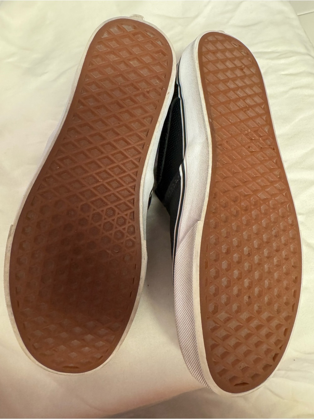 Vans Black Perforated Leather Slip-On Loafers - Picture 3 of 3
